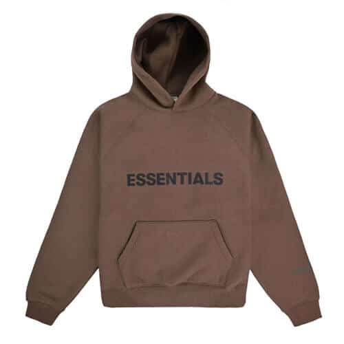 Essential chocolate hoodie sale